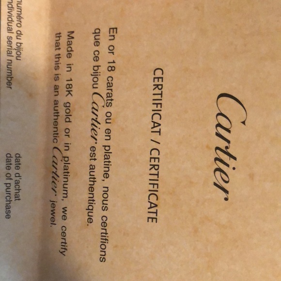 Authentic Cartier Love Bracelet with diamonds 17” - Picture 5 of 5